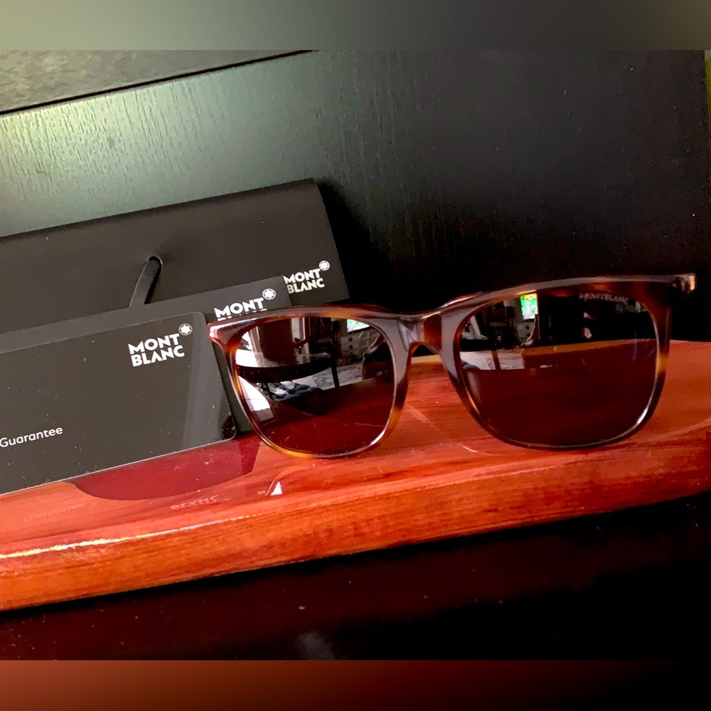 MONT BLANC Havana Sunglasses. *𝙱𝚁𝙰𝙽𝙳 𝙽𝙴𝚆* Guarantee certification